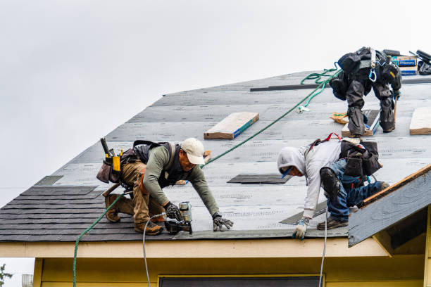 Professional Gutter Installation technician working in Giltner, NE
